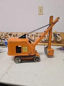 VINTAGE ORIGINAL  50'S STATE HI-WAY DEPT STEAM SHOVEL  PRESSED STEEL - Picture 1 of 9