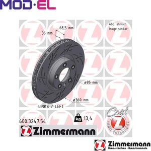 2x BRAKE DISC 600.3247.54 FOR PORSCHE CAYENNE VW TOUAREG MCV.VB/VA/VC 3.0L 6cyl - Picture 1 of 8