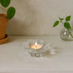 Vintge 1980s Mikasa Zinnia Austrian Lead Crystal Tea Light Votive Candleholder - Picture 1 of 4
