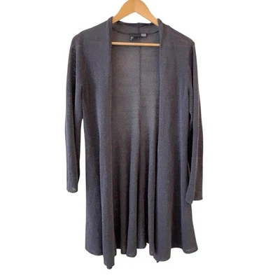 Suéter cárdigan abierto para mujer Eileen Fisher talla M mezcla de lino silencioso de lujo Foto 1 de 4