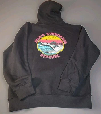 Rip Curl Men's Size M Jack's Pier Hoodie Black New With Tags  - Image 1 of 4