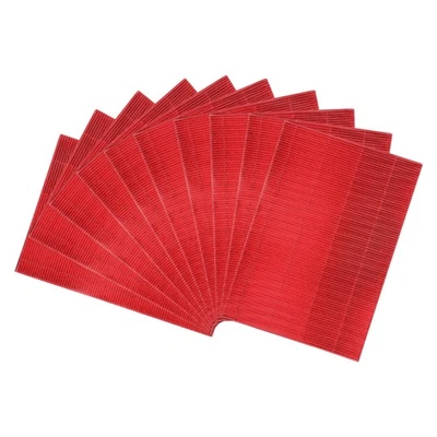 10 Sheets A4 Red Metallic Corrugated Cardboard Paper for DIY - Image 1 of 4