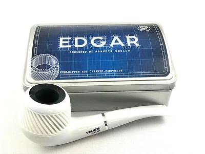 VAUEN Edgar 1 Pfeife Made in Germany 9mm Filter Weißpunkt - Bild 1 von 4