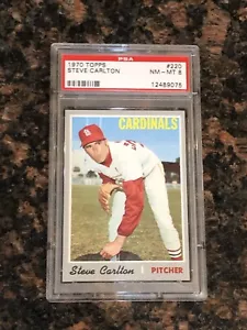 1970 Topps Steve Carlton #220 Baseballkarte PSA 8 - Bild 1 von 2