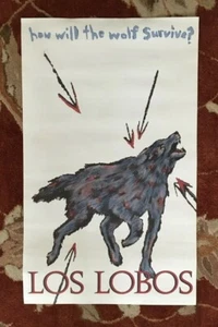 LOS LOBOS How Will The Wolf Survive seltenes Original Werbeplakat - Bild 1 von 1