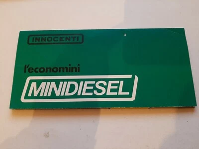  MINI INNOCENTI MINIDIESEL  , BROCHURE PROMO  SALONE , SALES BROCHURE  - Immagine 1 di 4