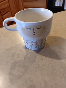 Vintage Art Mug Retro Design Large Coffee Tea or Planter Decor Decoration  - Picture 1 of 6