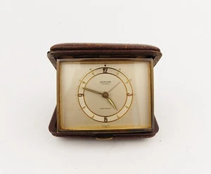 Vintage 1960s Travel Table Alarm Clock JUNGHANS German Table Desk Clock - Picture 1 of 6