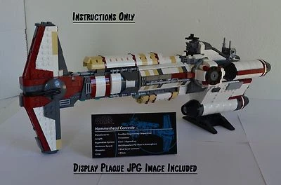 Star Wars UCS Hammerhead Corvette MOC INSTRUCTIONS ONLY (for use with LEGO) - Photo 1/4