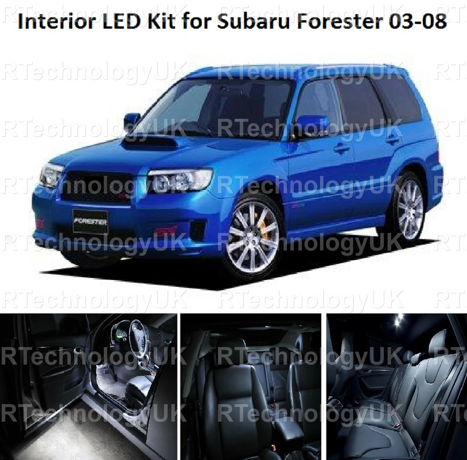 KIT DE ACTUALIZACIÓN INTERIOR LED PREMIUM JUEGO XENÓN BLANCO para SUBARU FORESTER 2003-2008  Foto 1 de 1