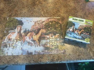 Glow in the Dark versteckte Bilder laufen kostenlos 500 Stck. Puzzle 100 % vollständig GUC - Bild 1 von 1