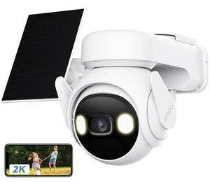 Imou 2K Solar Überwachungskamera Außen Akku 360° PTZ WLAN IP Kamera Cell PT Lite - Bild 1 von 11