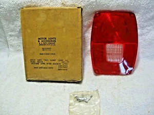 FORD NORS 1967-77 FLARESIDE Taillight Lens and Attaching Hardware F100 F150 F250 - Picture 1 of 6