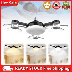 Drone Fan with LED Lantern 3 Gears E27 E26 for Dining Room Bedroom Living Room - Picture 1 of 24
