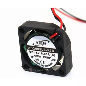 1PCS ADDA AD2005LB-K70 Fan DC 5V 0.05A Cooling Fans CPU Ball Bearing 20x20x6mm - Picture 1 of 4