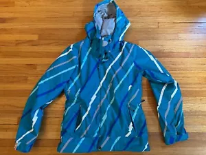 Women’s Bonfire Snowboarding Company Jacket Blue Stripes XS - Picture 1 of 6