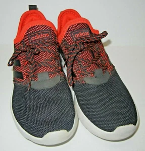 Adidas Kids Size 6 1/2 Black Red Mesh Fabric Light Weight - Picture 1 of 7