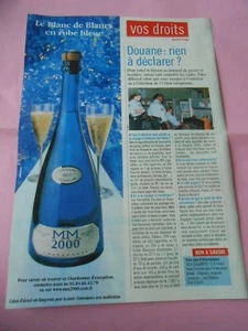 Publicité Advert 2000 Le Blanc de blancs en robe bleue Chardonnay - Imagen 1 de 1