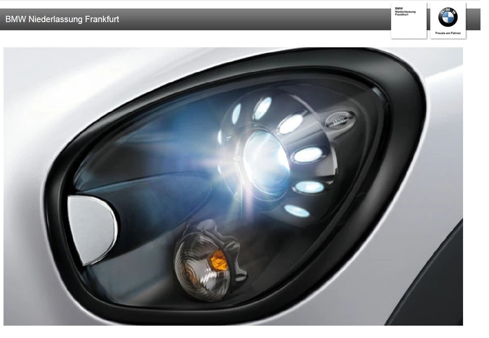 Original MINI F-Modelle Satz Zierringe Black Line für Scheinwerfer vorne li.-re - Bild 1 von 1