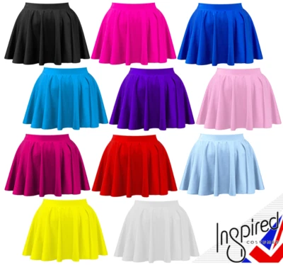 Girls Spandex Circle Skirt Ballet DANCE School Skirt Dancewear - Image 1 of 4