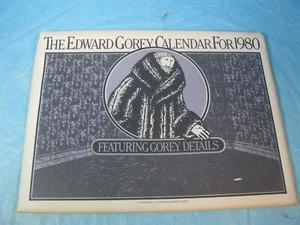 The Edward Gorey Calendar for 1980 by Edward Gorey in shipping envelope - Picture 1 of 4