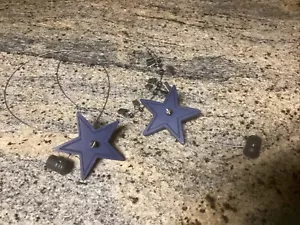 Fienile in ceramica bambini stella blu arte espositore ganci da appendere a parete su filo - Foto 1 di 3
