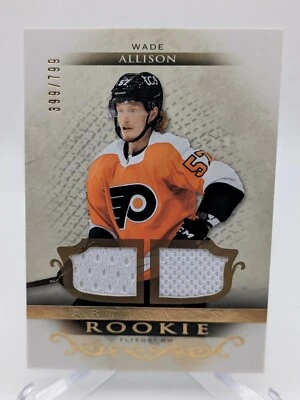 💥WADE ALLISON 21-22 Artifacts Rookie Dual Patch #177; Flyers SP #/799 - Image 1 of 2