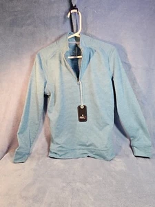New Johnnie-O Boys Pullover Q-zip Golf Shirt Youth Size 5 Maverick Blue NWT - Picture 1 of 13