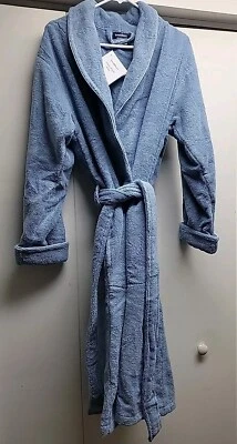NWT Brooklinen Super Plush Turkish Cotton Light Blue Unisex Bath Robe MED Spa - Image 1 of 4