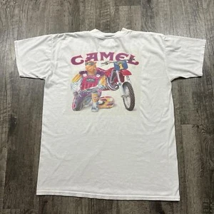 Vintage Joe Camel Motocross Supercross Racing Bike Cigarette T Shirt XL - Picture 1 of 1