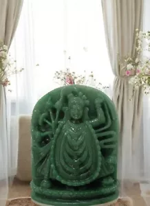Estatua de jade Shreenathji artesanal de 7" escultura de dios hindú para el hogar, oficina diciembre - Imagen 1 de 6