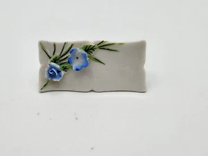 Vintage, Porcelain Floral Design, Table Name Place Card - Picture 1 of 3