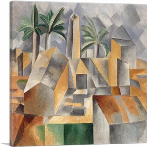 ARTCANVAS Brick Factory at Tortosa 1909 Canvas Art Print by Pablo Picasso - Picture 1 of 11