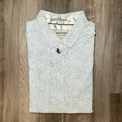 Report Collection Heritage Slim Fit Short Sleeve Button Down - 2XL - Image 1 of 4