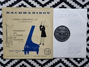 Vox PL 9650 ED1 - Rachmaninov Piano Concerto No. 2 - Frugoni - Byrns NM '56 - Picture 1 of 4