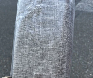 West Elm Crossweave Roman shade cordless 44 64 blackout lining stone white New - Picture 1 of 1