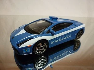 BBURAGO LAMBORGHINI GALLARDO - POLIZIA - POLICE - BLUE 1:43 - GOOD - 423 - Picture 1 of 6