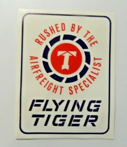 Vintage Flying Tiger Air Freight Box Label 1 - Picture 1 of 1