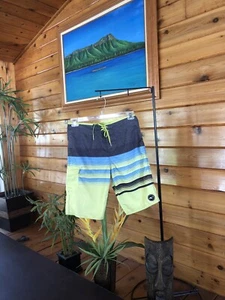 Oneill Board Shorts Men’s Swimming Trunks size 29 Yellow Blue Gray - Picture 1 of 12