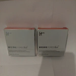2 NIB It Cosmetics Bye Bye Pores Blush Je Ne Sais Quoi & Naturally Pretty PINKS - Picture 1 of 5