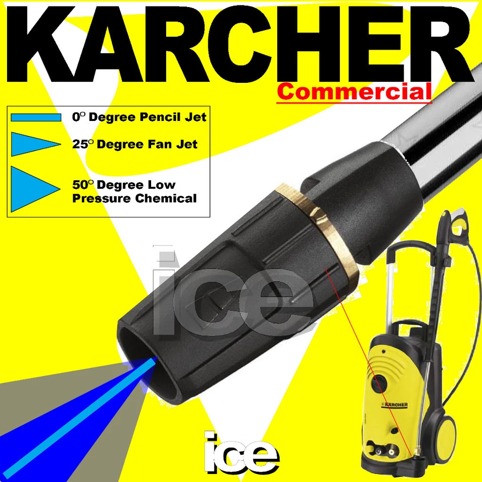 VENTILADOR DE TRIPLE BOQUILLA AJUSTABLE VARIABLE KARCHER HD HDS GENUINO LÁPIZ QUÍMICO JET