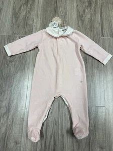 Patacchou Algodao Baumwolloverall Baby Größe 6 Monate rosa/weiß - Bild 1 von 8