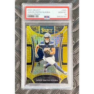 2023 Panini Select #485 Jaxon Smith-Njigba Suite Level Gold Prizm RC /10 PSA 10 - Picture 1 of 2