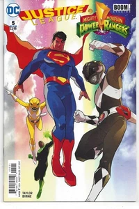 Justice League Power Rangers 5 Karl Kerschl Cover - Picture 1 of 1