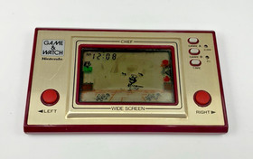 Nintendo Game & Watch Chef FP-24 Wide Screen 1981 Tested Working