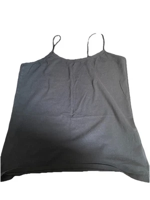 Strappy Black Top Size 18 Cotton Cool Fabric Great for Summer Holidays - Image 1 of 3