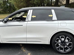 Polished Pillar Post Trim 8pc fits 2024-2025 Lincoln Nautilus - Bild 1 von 2