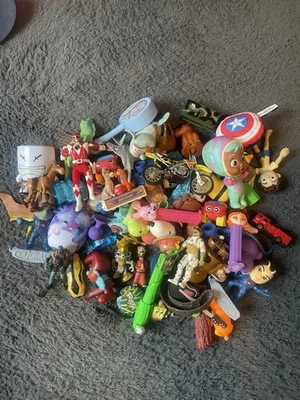 Miscellaneous Toy Mixed Bundle lot Power Ranger PEZ Mc Donald’s Hot Wheels - Image 1 of 4