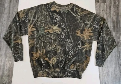 Sudadera De Colección Jerzees Camuflada Hombres 3XL REALTREE HARDWOODS Y2K Cuello Redondo Caza Foto 1 de 4