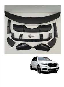 M Performance Style Aero Body Kit Frontlippe Heckdiffusor schwarz matt BMW X5 F15 - Bild 1 von 16